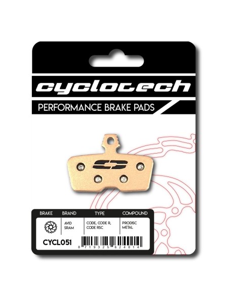 Cyclotech schijfremblok Prodisc Metal Sram Code R