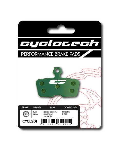 Cyclotech schijfremblok Prodisc E-bike Sram Code