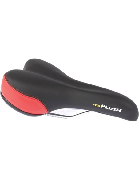 Velo zadel Plush Sport VL-3011 zwart/rood