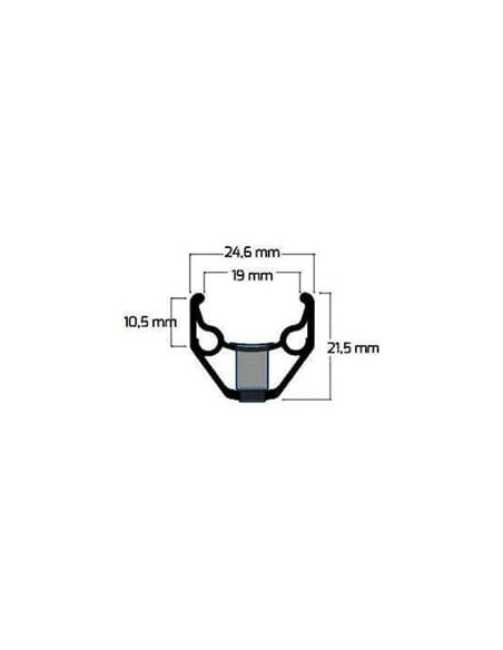 Ryde velg 28 ZAC2000 36/14 silver