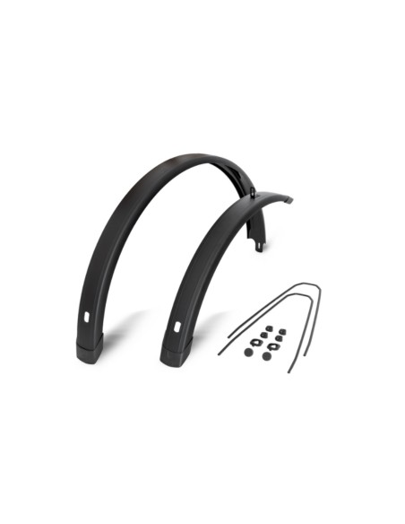 EF spatbord set Tempo Square 28 inch 72mm zwart