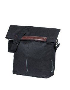 Basil shoppertas City MIK Hooks zwart 14-16L