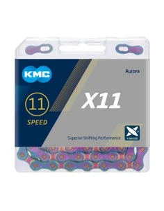KMC ketting X11 aurora blauw 118s