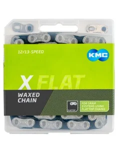 KMC ketting X Flattop SRAM 126s waxed silver/black