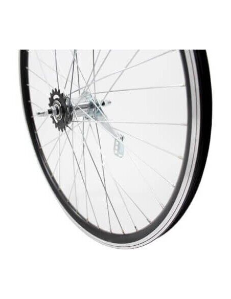 Roland achterwiel 26 x 1.75 remnaaf Alu V-profil zwart