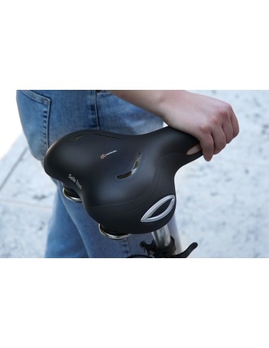 Selle Royal zadel Lookin Relaxed Stracciatella zwart