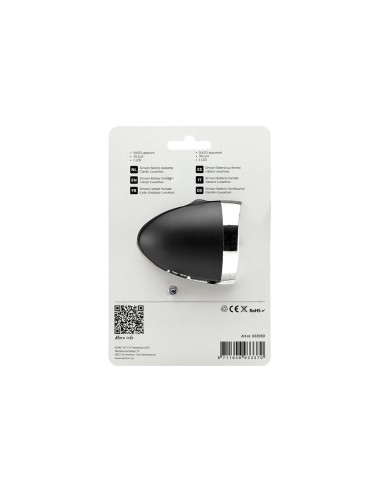 Simson koplamp Classic Luxurious batterij 30 lux zwart