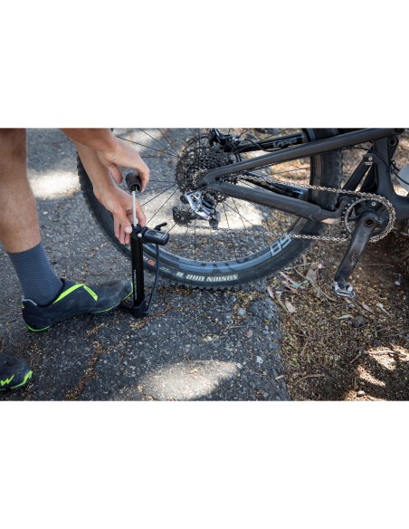 Topeak minipomp Turbo Morph Digital met pompslang 13 cm