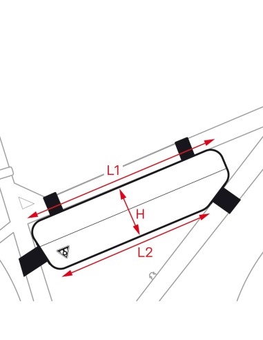 Topeak frametas MidLoader black - 6,0 l
