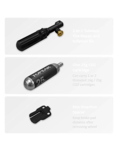 Topeak Co2 pomp Tubi Master X incl Co2 cartridge