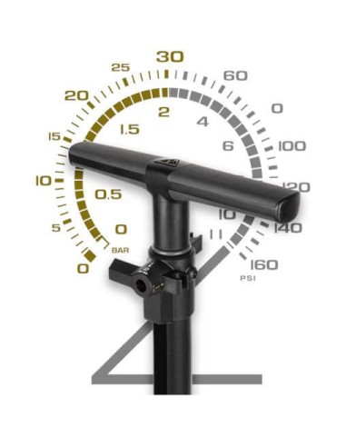 Topeak vloerpomp JoeBlow Tubi 2Stage