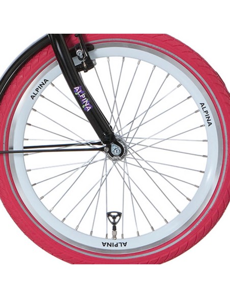 Alpina voorwiel 20 J19DB paars zink spk