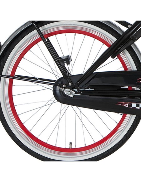 Alpina achterwiel 22 remnaaf J19SG rood zink spk