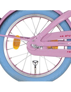 Alpina achterwiel 16 remnaaf J20 roze zink spk