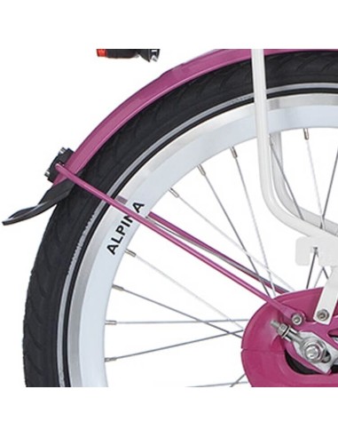 Alpina spatbordstang set 16 GP candy pink