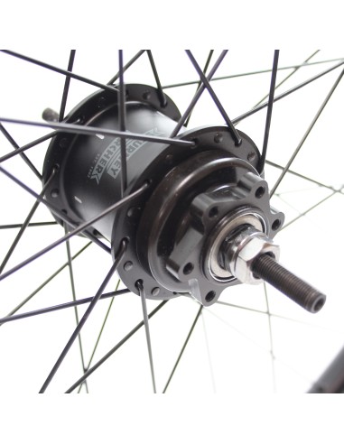 Roland achterwiel 28 SA A2K 2-speed Rival26 zwart RVS spk