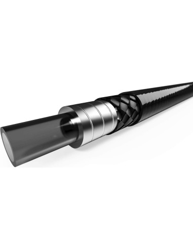 Elvedes rol rem buitenkabel gevlochten smoke silver 10m