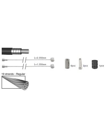 Elvedes remkabel kit ATB/RACE zw