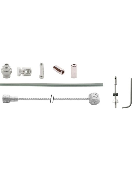 Elvedes remkabel kit + inbus draadeind rvs zilver