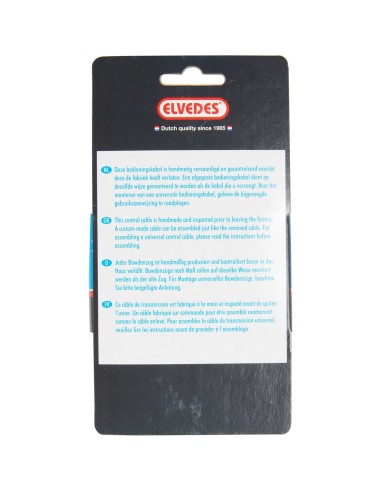 Elvedes rem buitenkabel 1800mm incl. 2 ferrules zwart