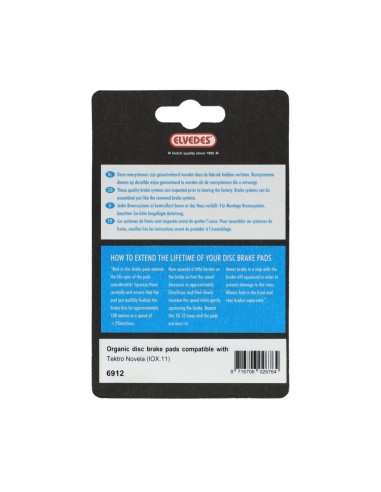 Elvedes schijfremblok Tektro Novella organic