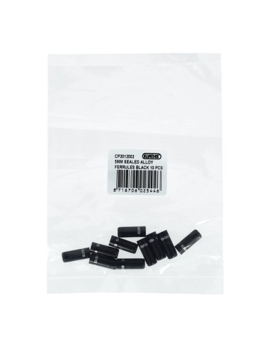 Elvedes gesealede ferrules 5,0mm zwart (10)