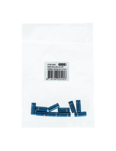 Elvedes gesealede ferrules 5,0mm blauw (10)