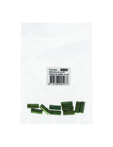 Elvedes gesealede ferrules 5,0mm groen (10)