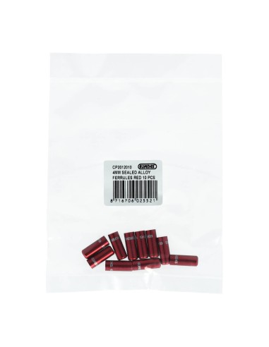 Elvedes gesealede ferrules 4,2mm rood (10)