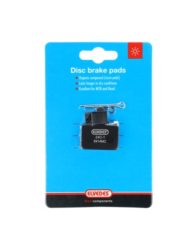 Elvedes schijfremblok 5mm Tektro P21.11 metallic carbon