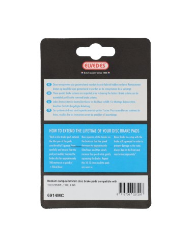 Elvedes schijfremblok 5mm Tektro P21.11 metallic carbon