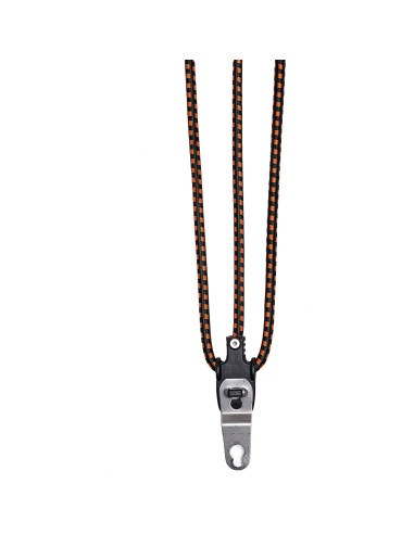 Cortina snelbinder Jakarta 62 cm zwart/oranje