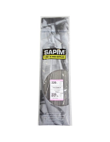 Sapim spaak Leader 13-220 RVS z/nippel (1 stuk)