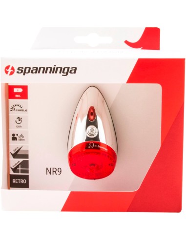 Spanninga achterlicht Nr 9 Xb batterij spatbord