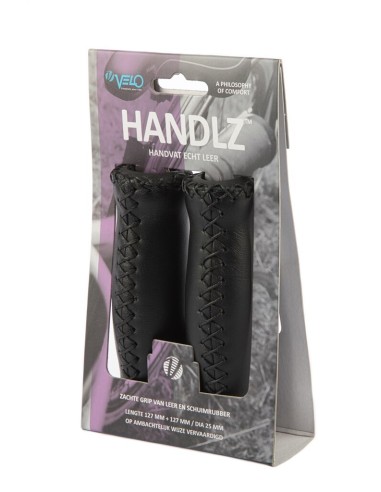 Velo handvatten leer 127mm zwart