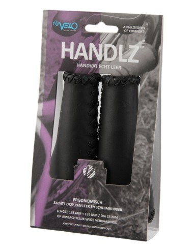 Velo handvatten leer ergo 135mm zwart
