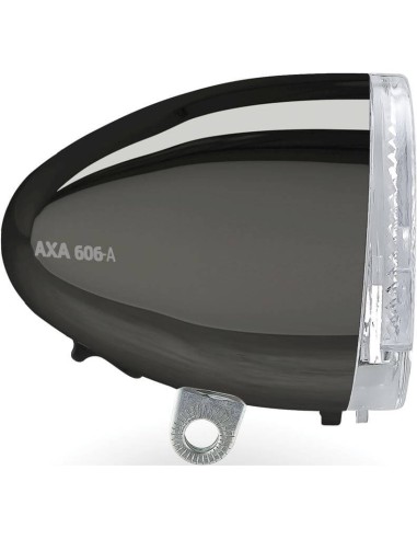 Axa koplamp 606 15 lux dynamo Auto dark chrome