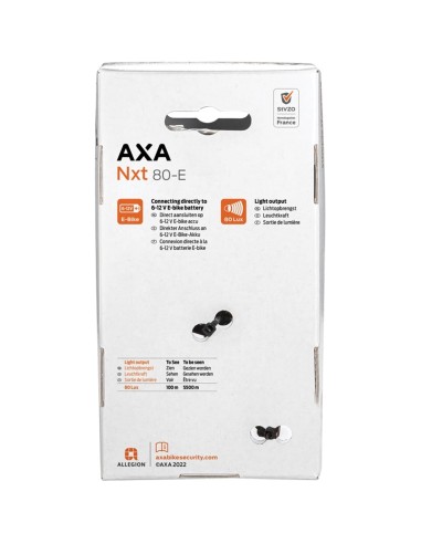 Axa koplamp NXT80 E-bike 6-12v 80 lux