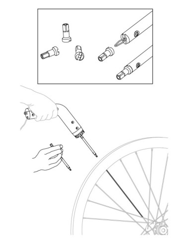 IceToolz nippelsleutel 12S4 hoge velg