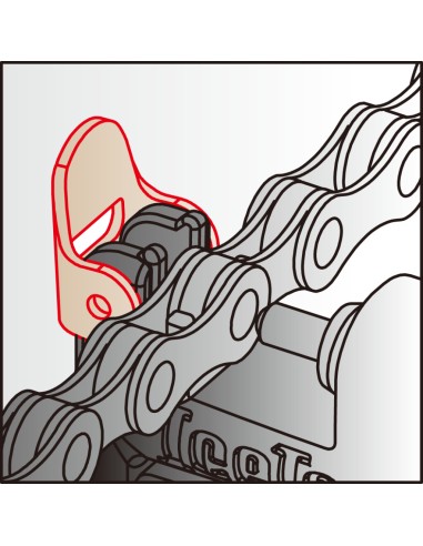 IceToolz kettingpons met handvat 1/8