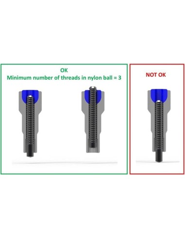Alp spaaknippel sp14 15mm zelfborgend ABS zwart (144 stuks)