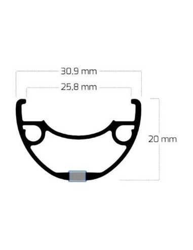 Ryde velg 28 RIVAL26 disc 36/14 zwart