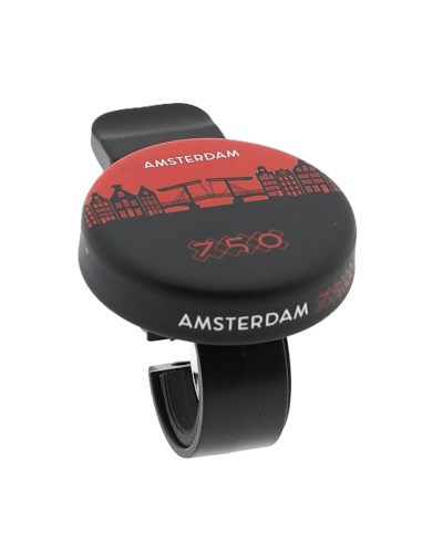 Amsterdam 750 fietsbel silhouet Mokum