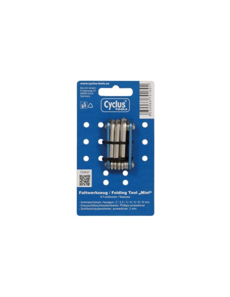 Cyclus gereedschapset Mini 9 in 1