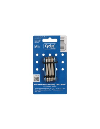 Cyclus gereedschapset Midi 9 in 1
