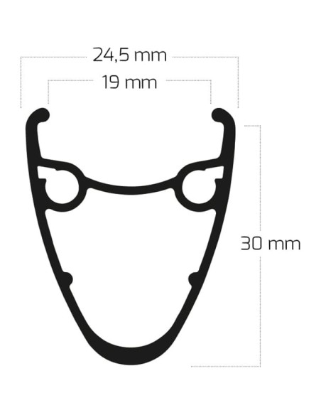 Roland achterwiel 28 Ryde Dutch19 Shimano M5100 zw spk
