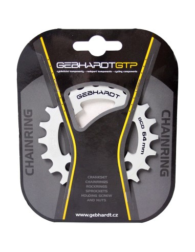 Gebhardt kettingblad 22t 4 gaats 9sp zilver