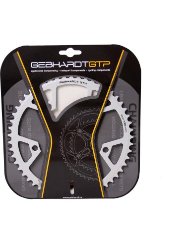 Gebhardt kettingblad 53t 5 gaats 9sp zilver