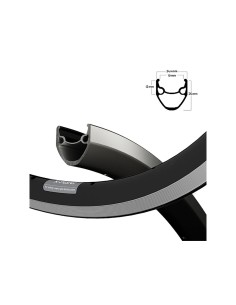 Ryde velg 20x1.75 X-Plorer 36/14 zwart CNC