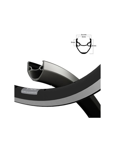 Ryde velg 20x1.75 X-Plorer 36/14 zwart CNC